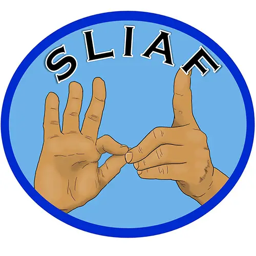 Sign Language Interpreters Association Fiji logo